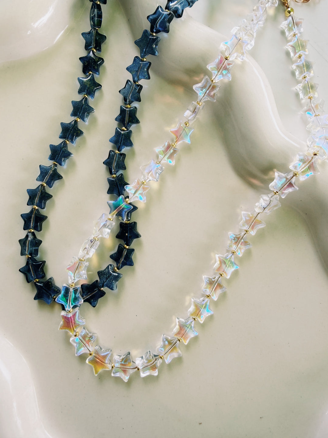 Iridescent Stars Necklace, Stars
