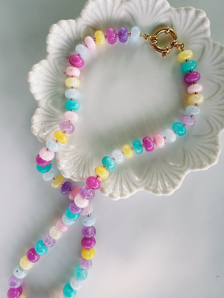 Candy Stone Necklace, Bead Girl Summer