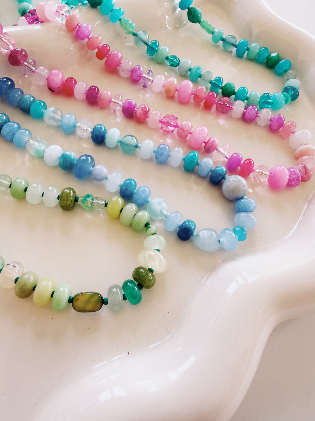 Vintage Candy Gemstone Necklace, Small Batch