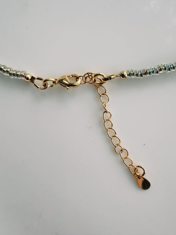 Pearl Seed Bead Necklace, Sweater Weather