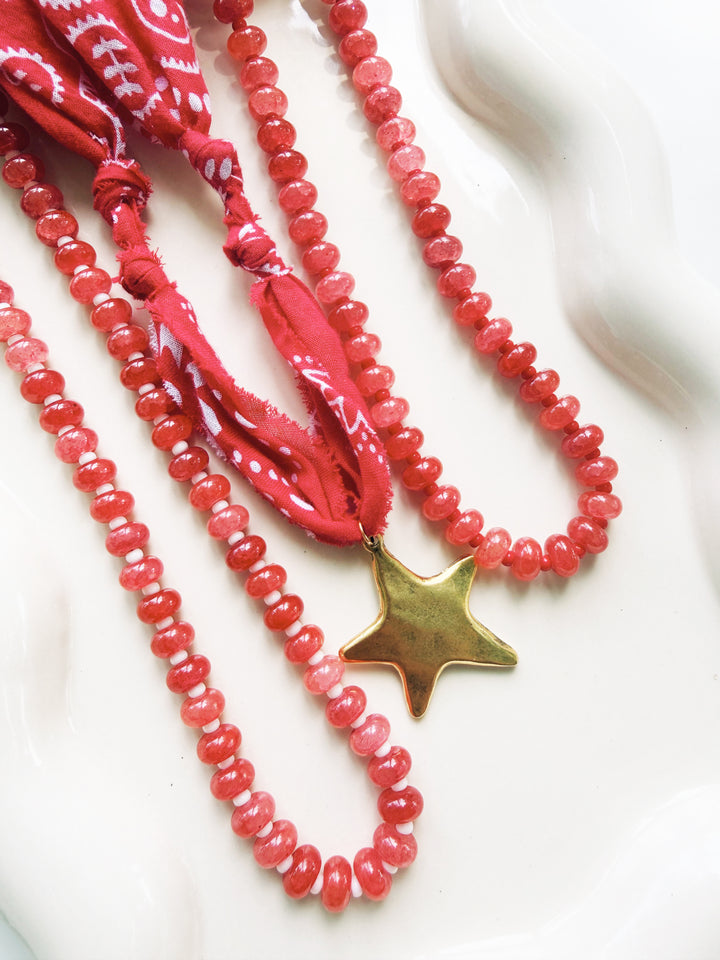 Red + White Necklaces, Game Day