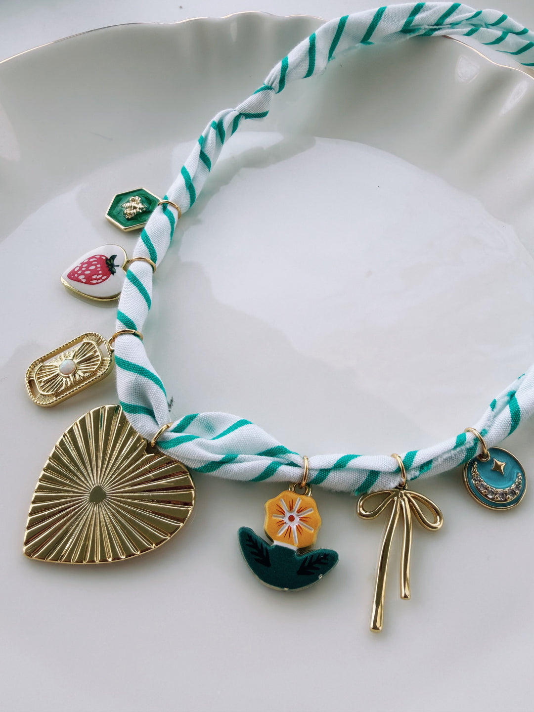 Garden Party Bandana Necklace, Birthday Collection