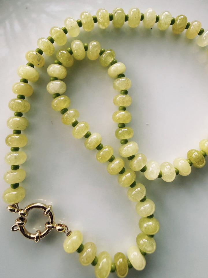 Citron Gemstone Necklace, Sweet Heritage