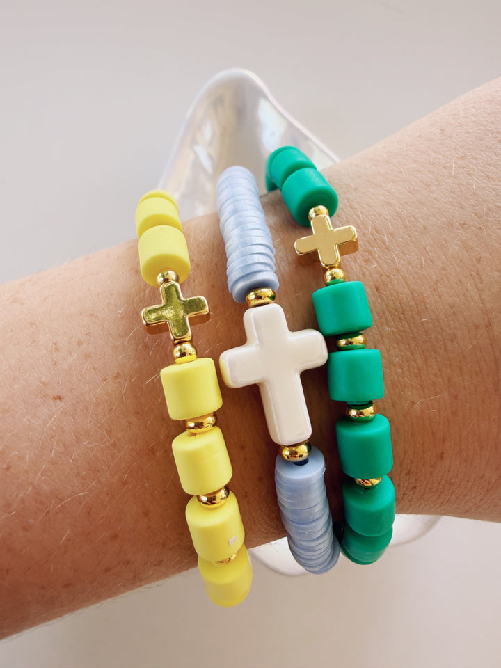 Barrel Cross Bracelet