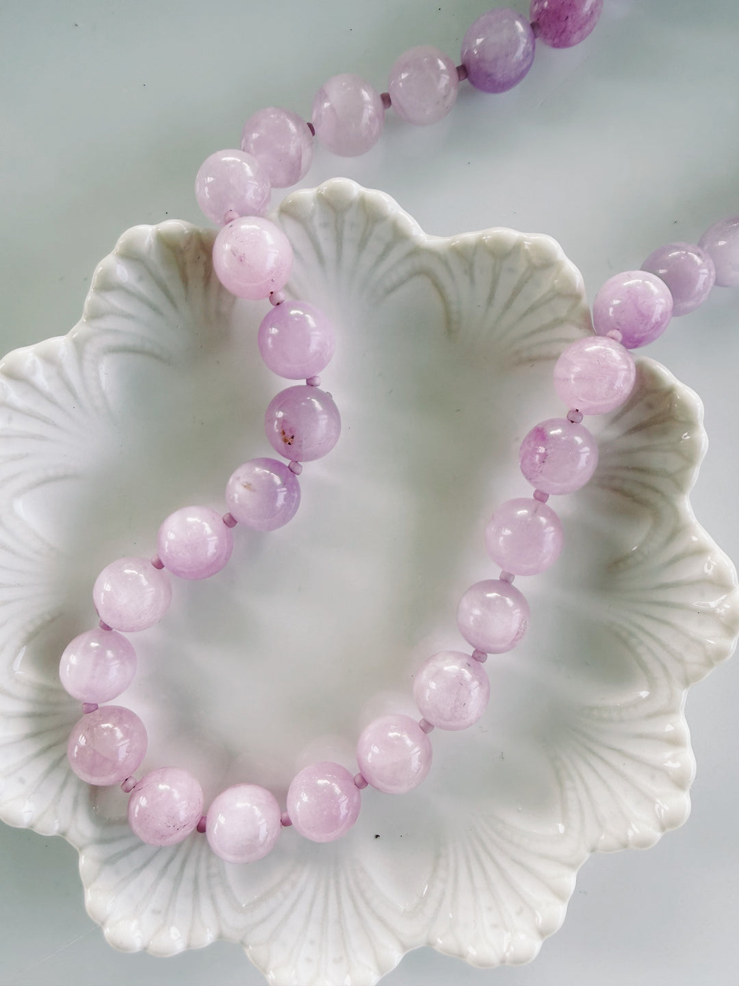 Dusk Stone Necklace, Vintage Flora