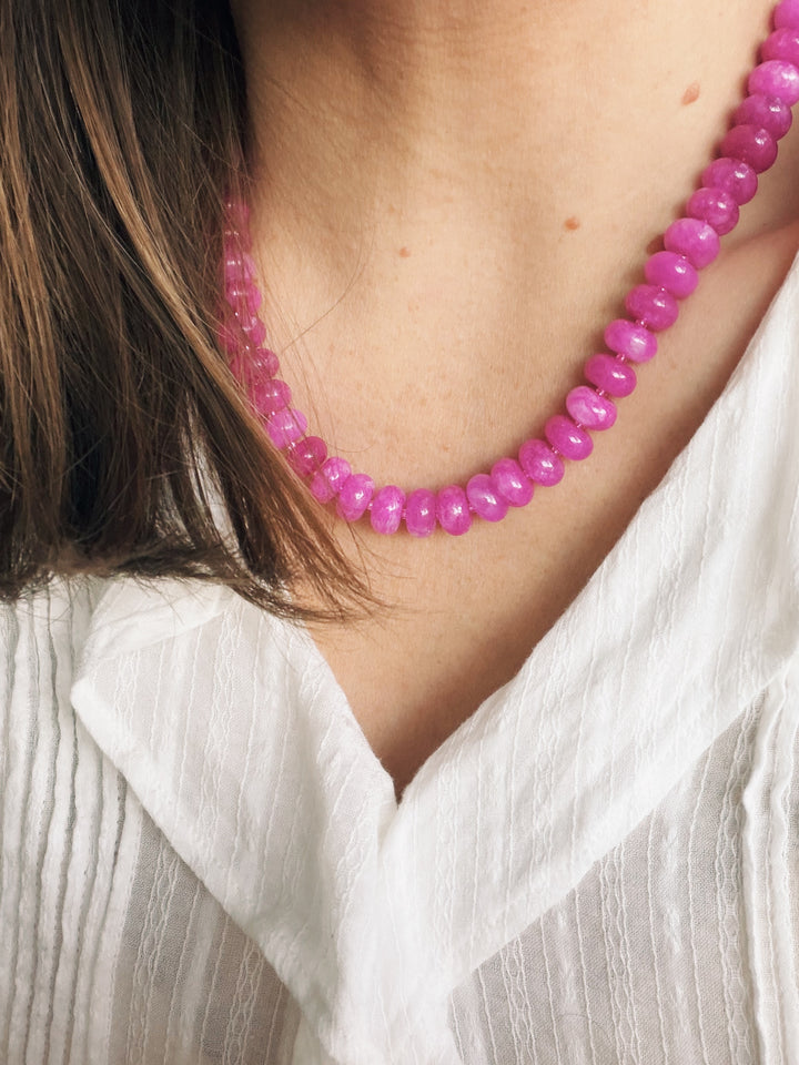 Ageless Beauty Chunky Gemstone Necklace, Sweet Heritage