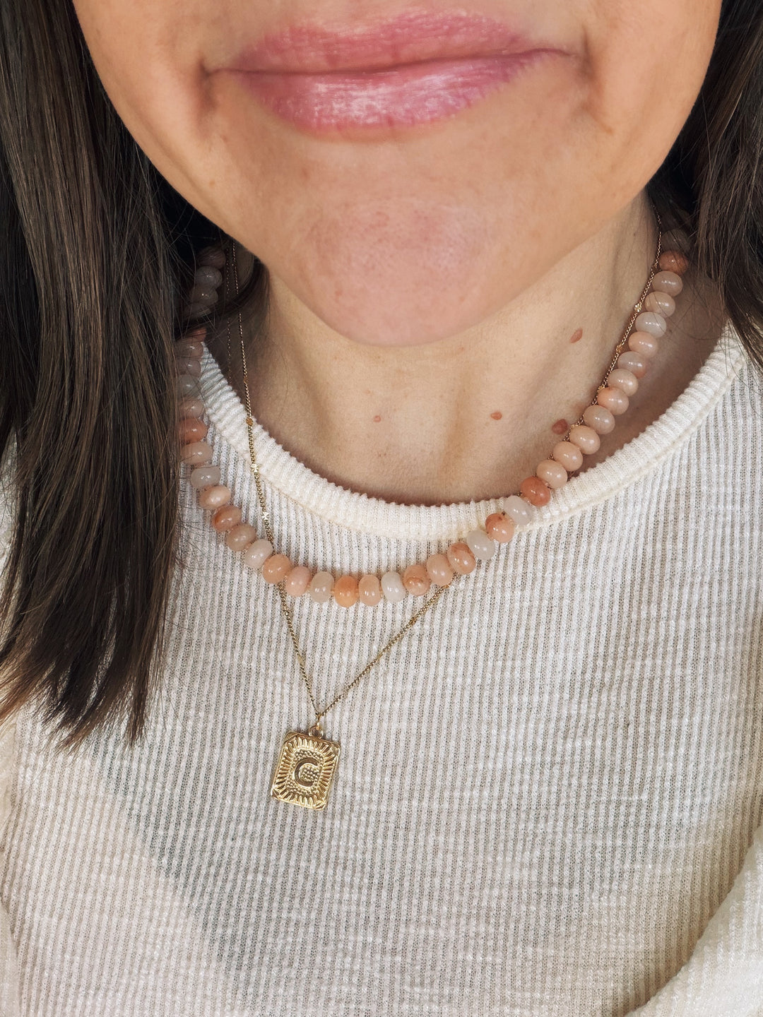 Sunset Gemstone Necklace, Autumn Heirloom