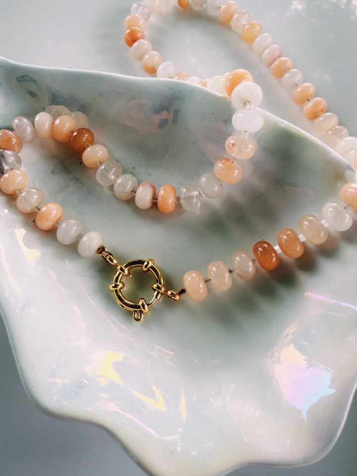 Sunset Stone Necklace, Sunkissed