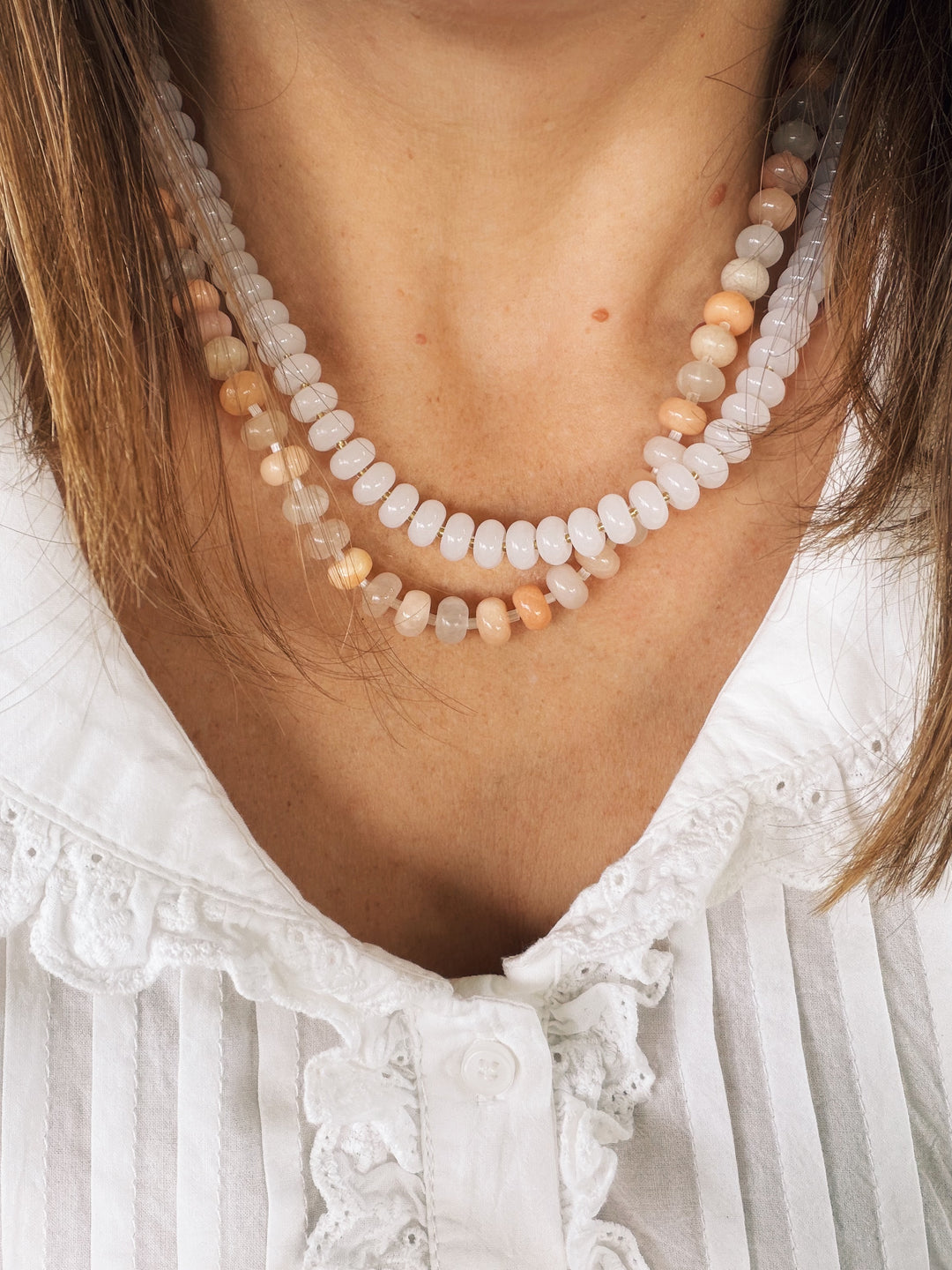 Glimmer Stone Necklace, Sunkissed