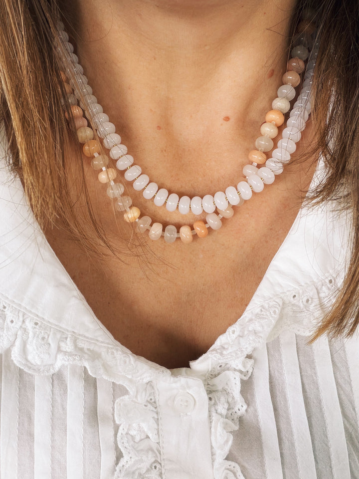 Glimmer Stone Necklace, Sunkissed