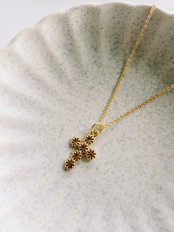 Daisy Cross Necklace, Daily Grace