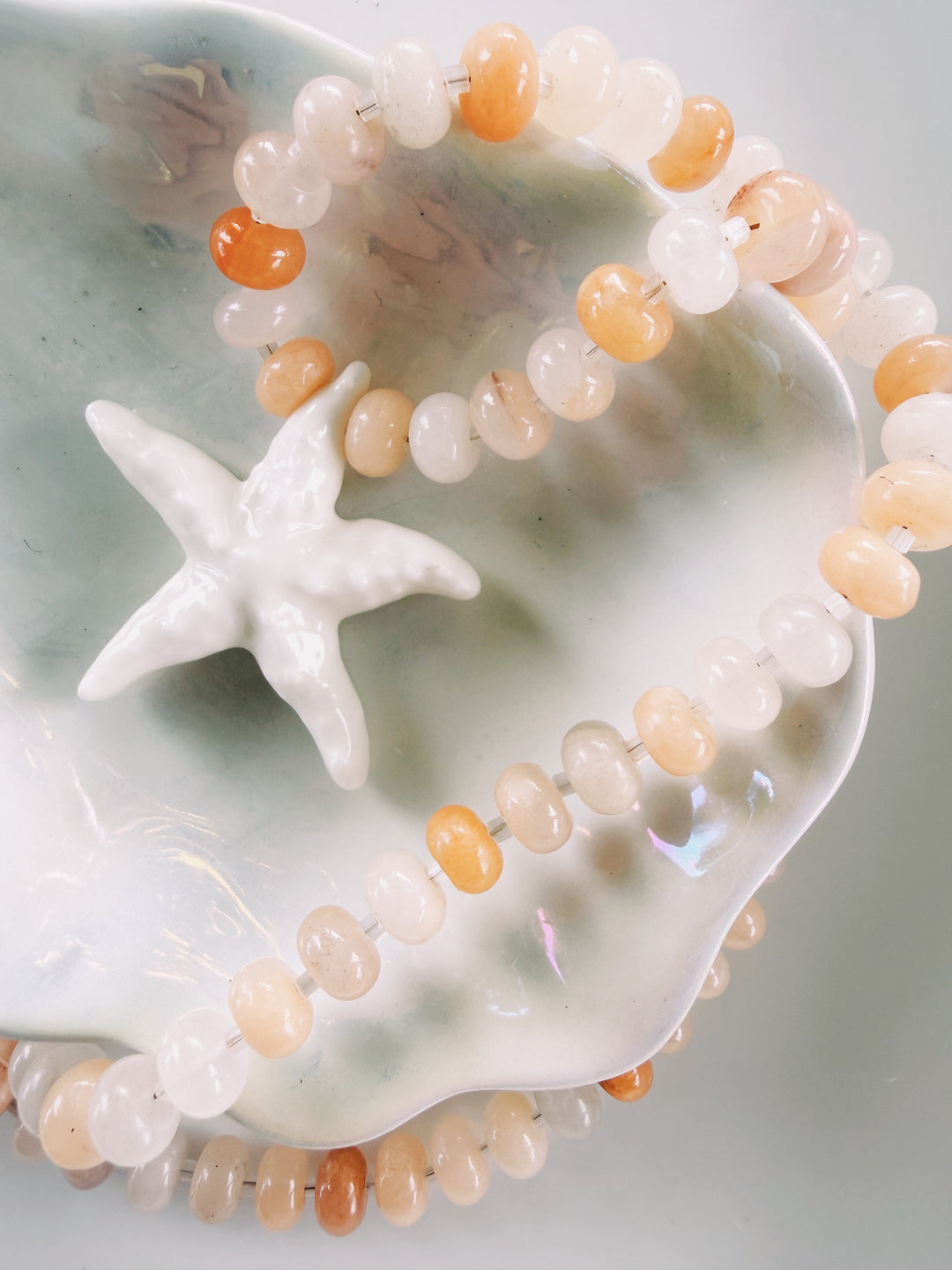 Starfish Sunset Stone Necklace, Sunkissed