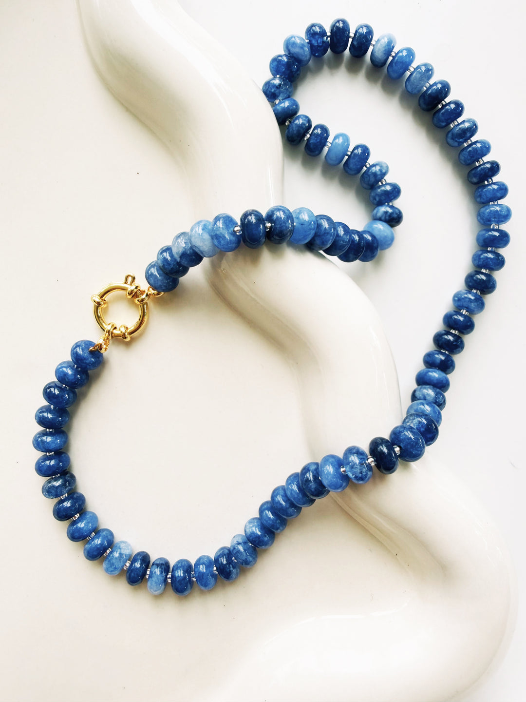 Blue + White Necklaces, Game Day