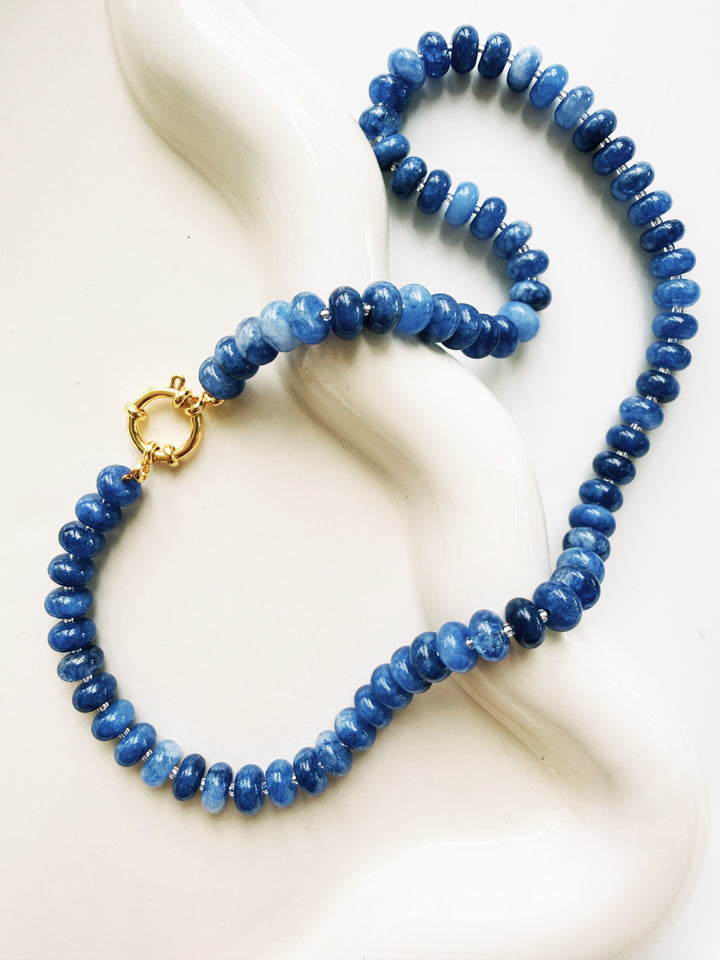 Blue + White Necklaces, Game Day