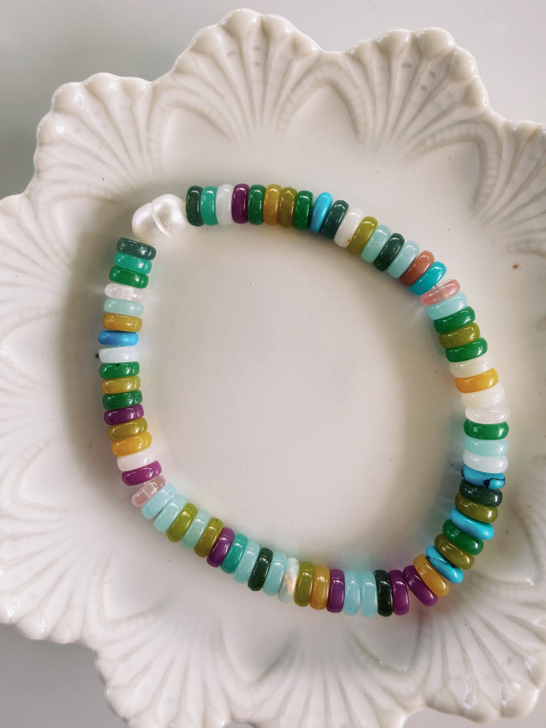 Horizon Gemstone Bracelets, Pearls