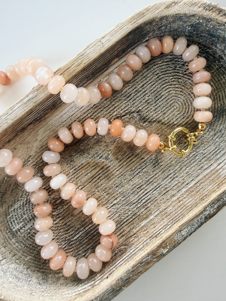 Sunset Gemstone Necklace, Autumn Heirloom