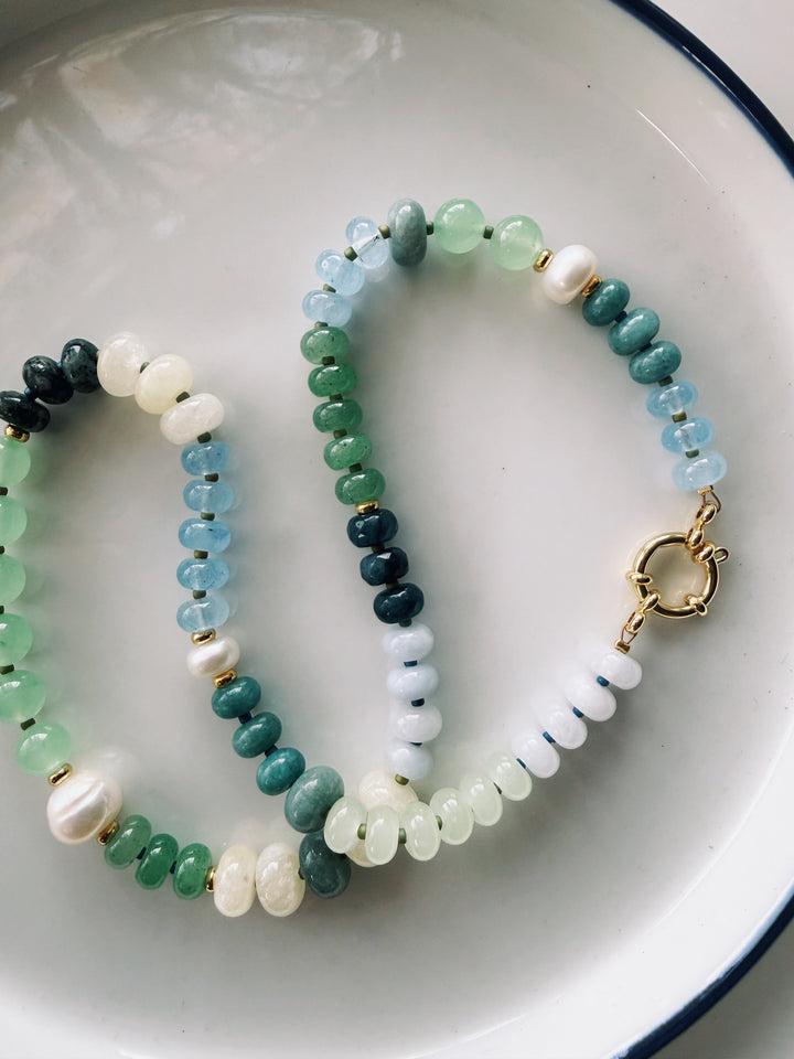 Patchwork Gemstone Necklace, Sweet Heritage