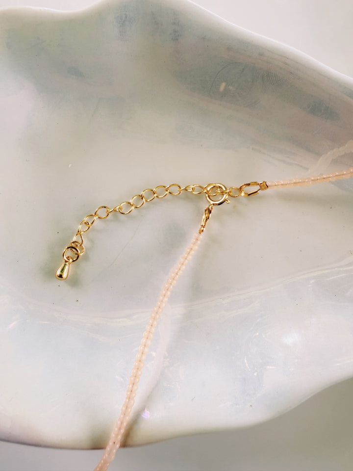Pearl Beaded Necklace, Sunkissed