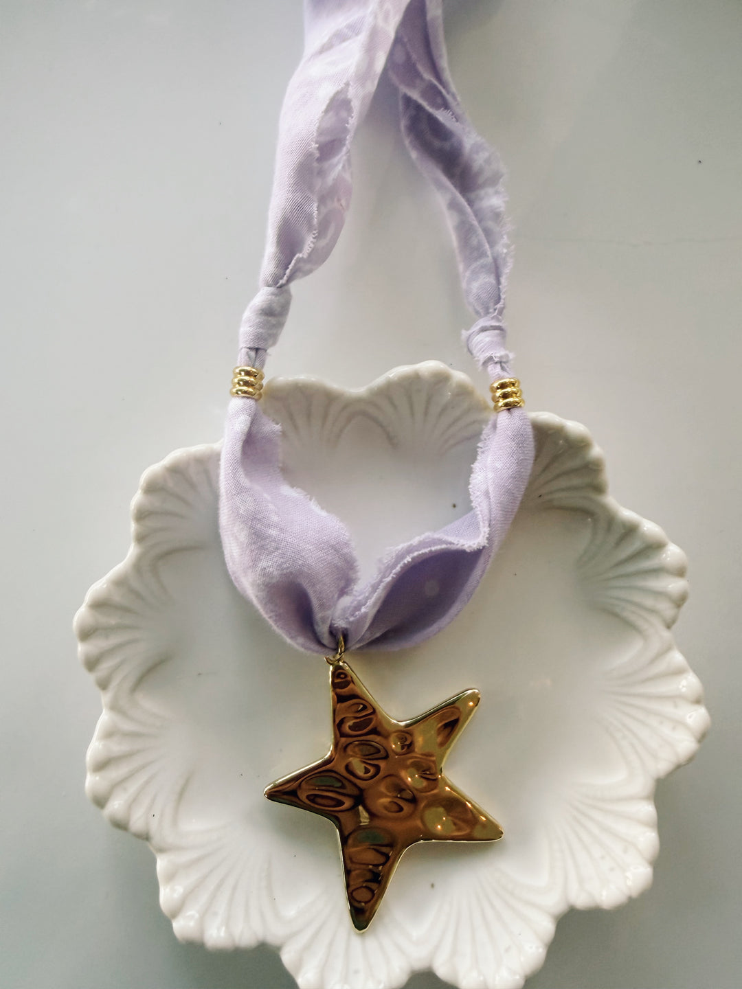 Star Bandana Necklace, Blockprint & Bandana