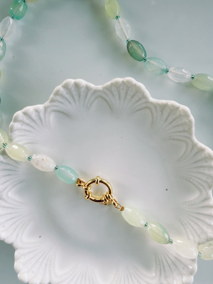 Ombré Stone Necklaces, Vintage Flora
