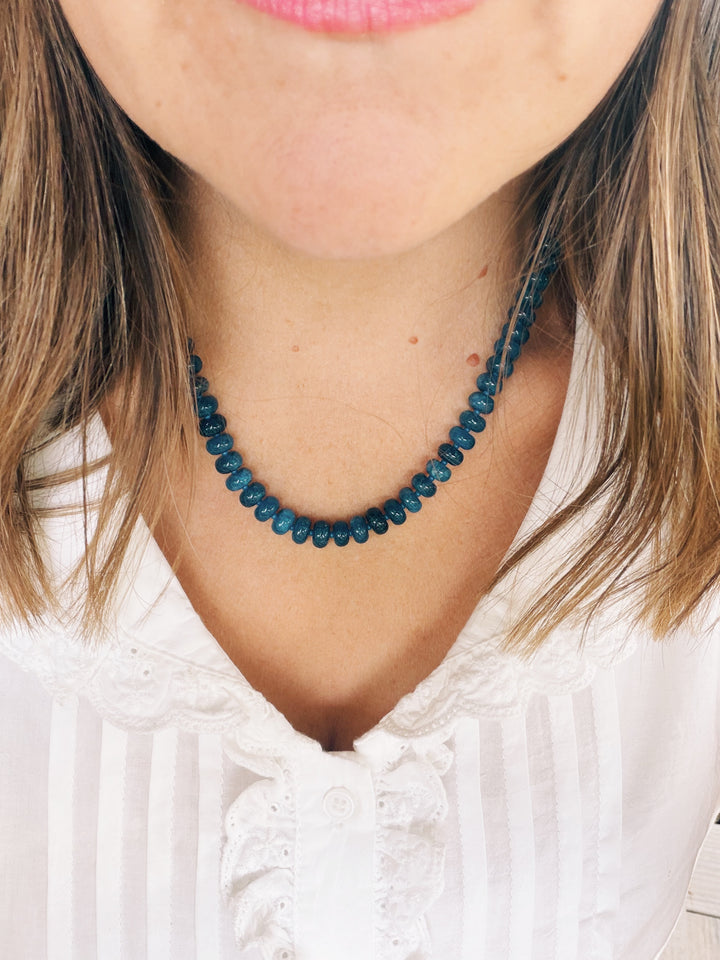 Ocean Blue Stone Necklace, America 250