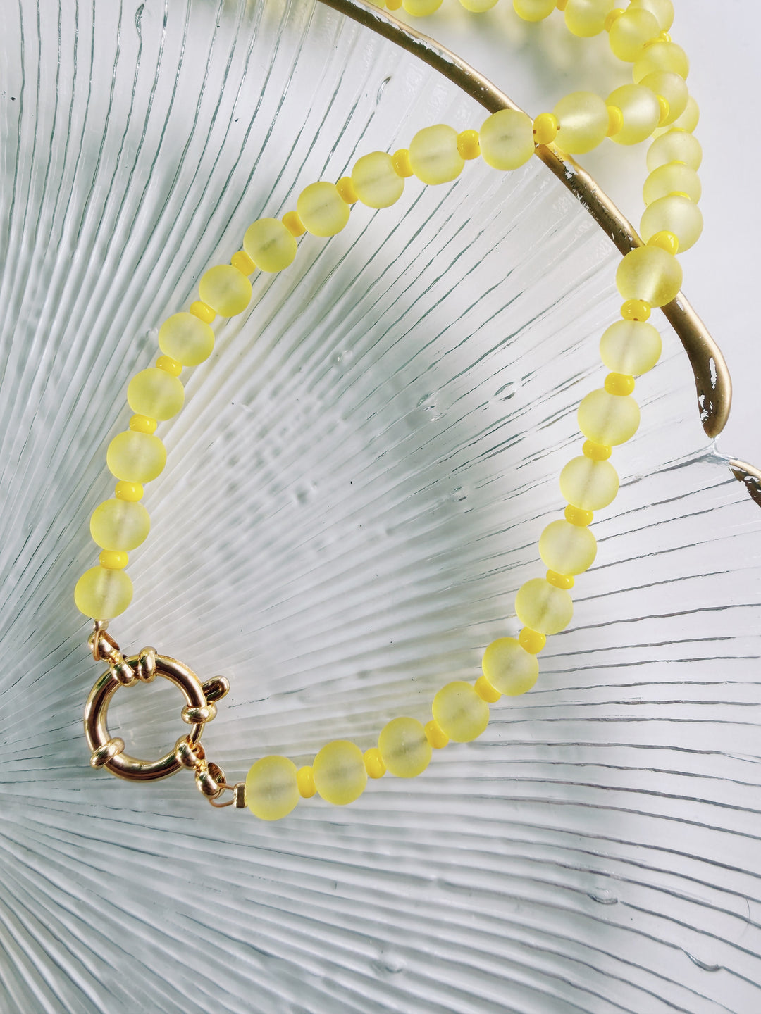 Lemon Drop Necklace, Bead Girl Summer