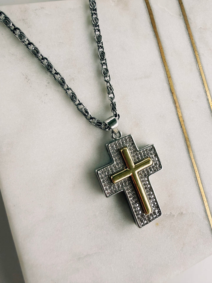 Mixed Media Necklace, Field Warrior