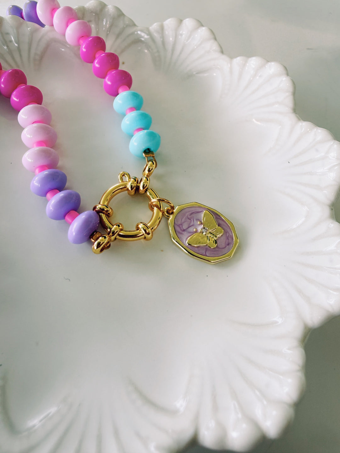 Cutie Acrylic Necklace, Back to School