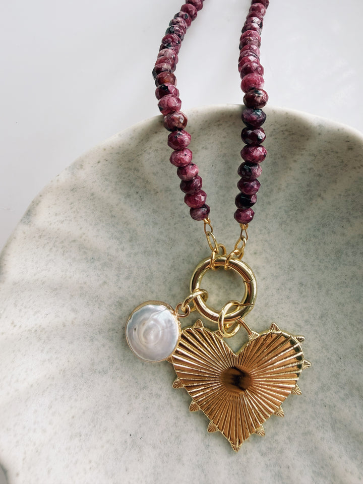 Wine Charm Necklace, Sweater Weather