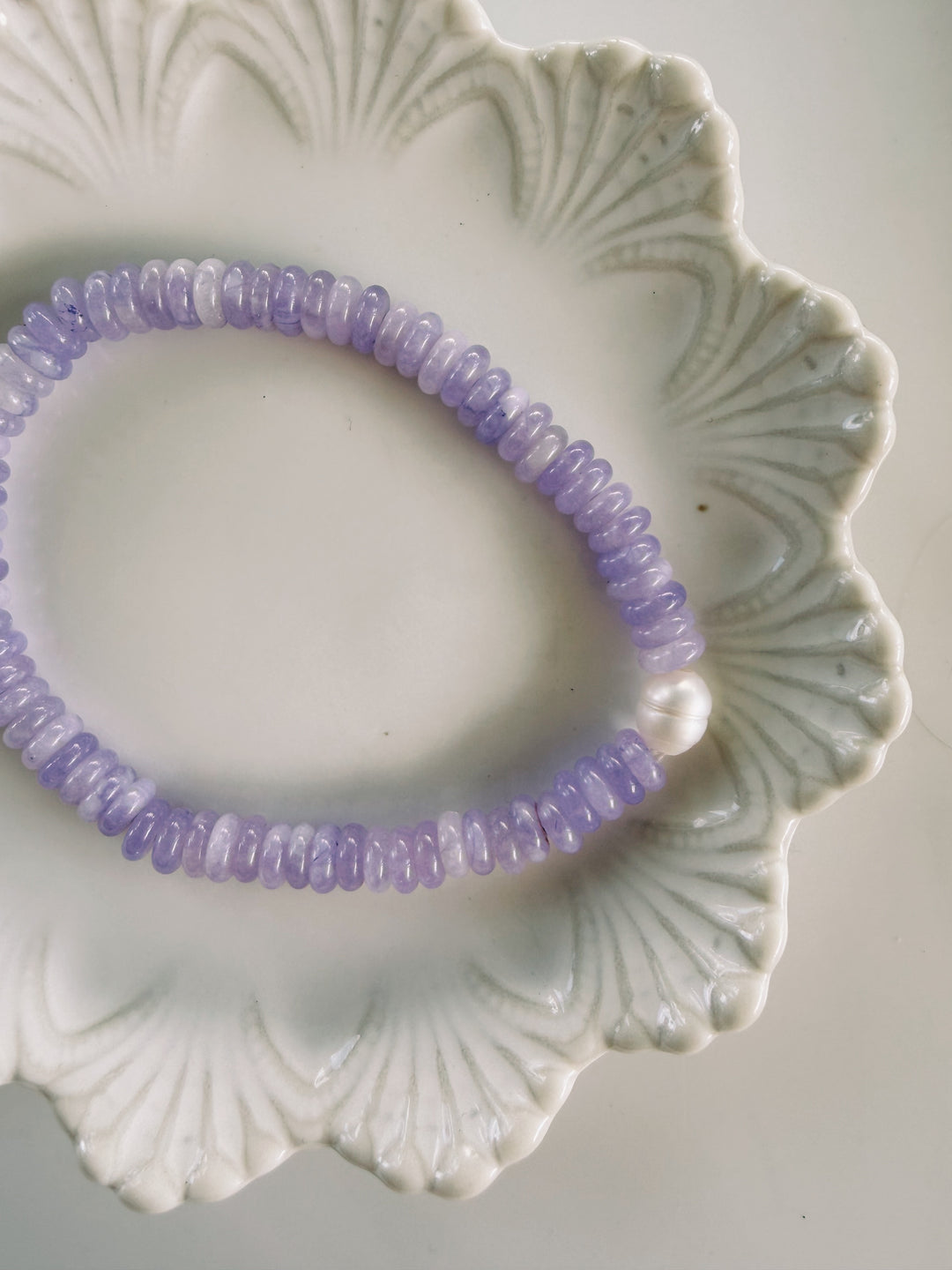 Purple Gemstone Bracelets, Pearls