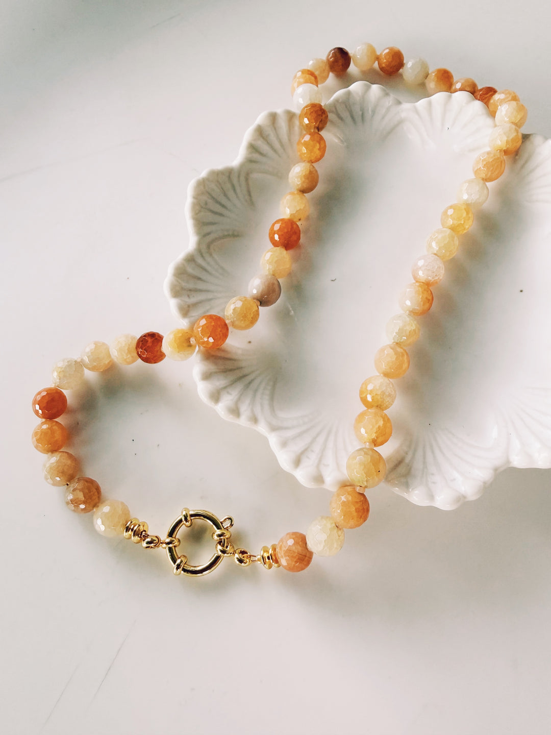 Equinox Gemstone Necklace, Autumn Heirloom