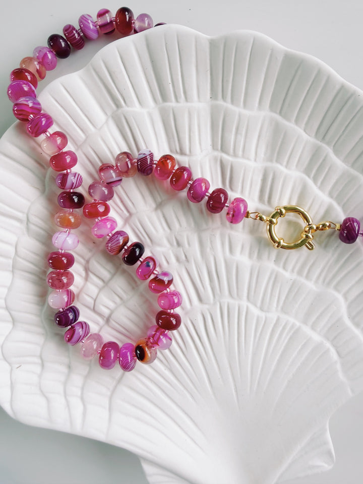 Marbled Necklace, Bead Girl Summer