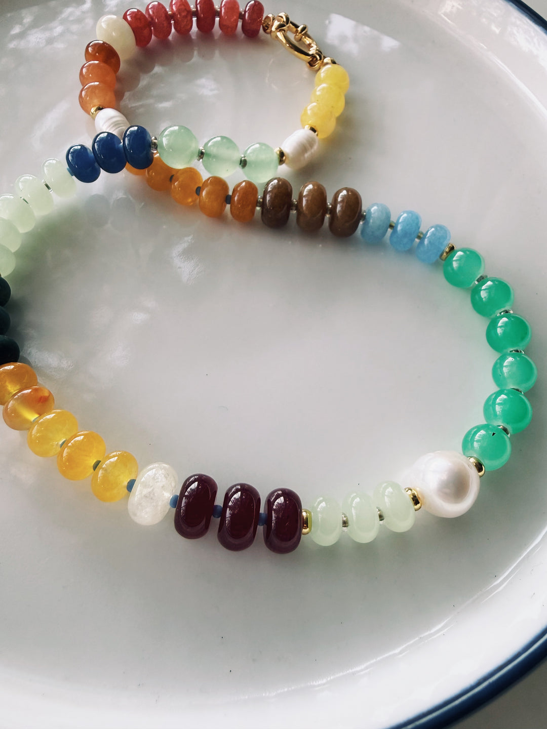 Patchwork Gemstone Necklace, Sweet Heritage