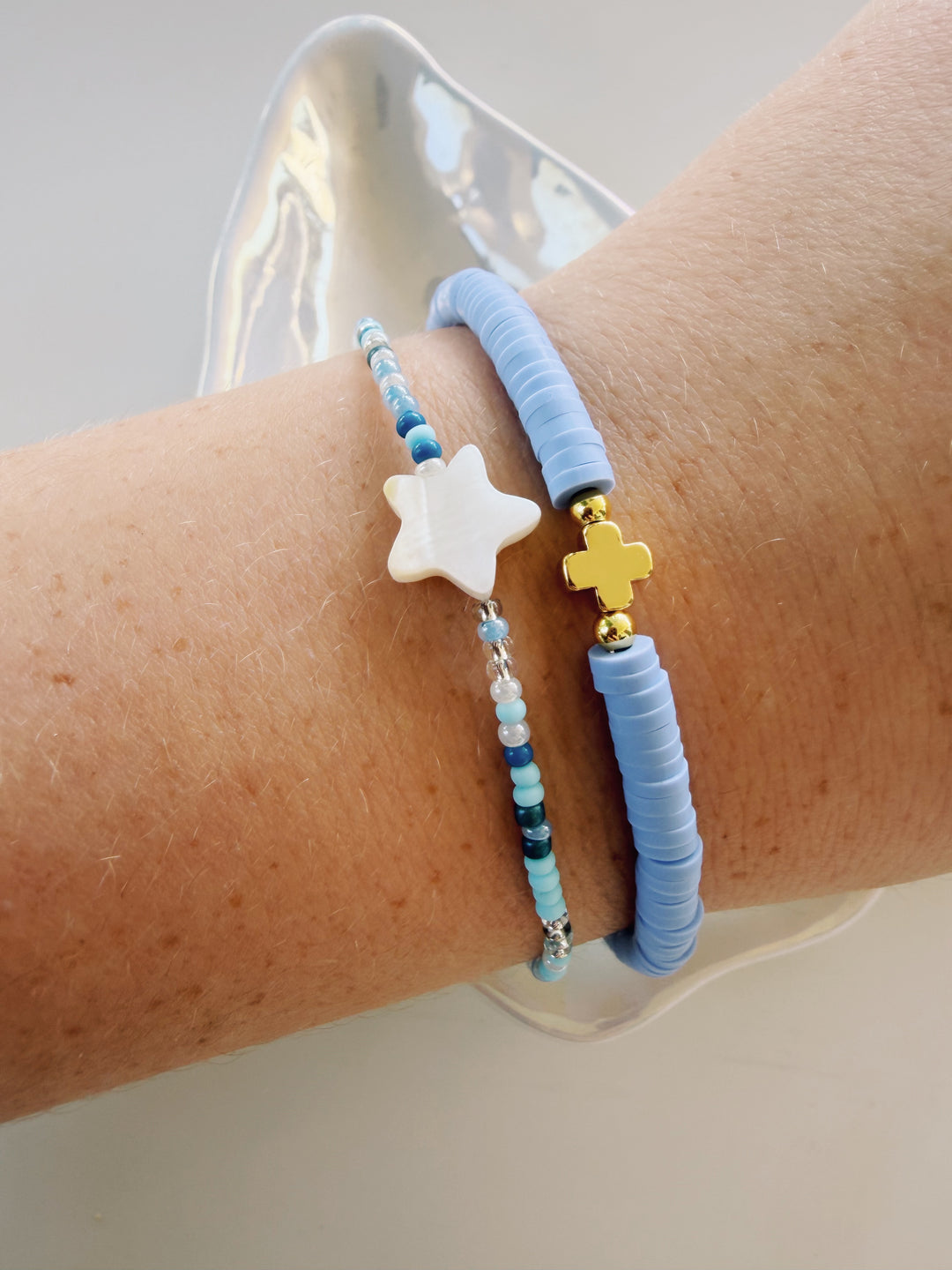 Mother of Pearl Star Bracelet