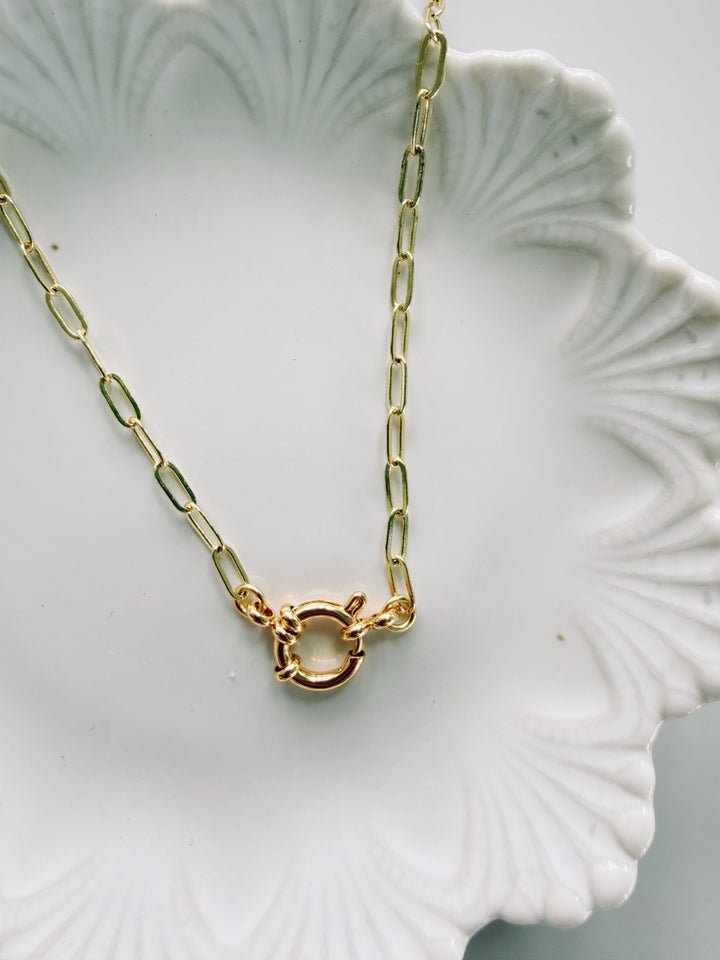Sailor Clasp Necklace with Cross, Daily Grace