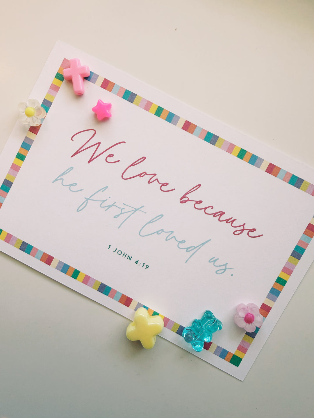 I Heart You Bracelet Kit with Memory Verses