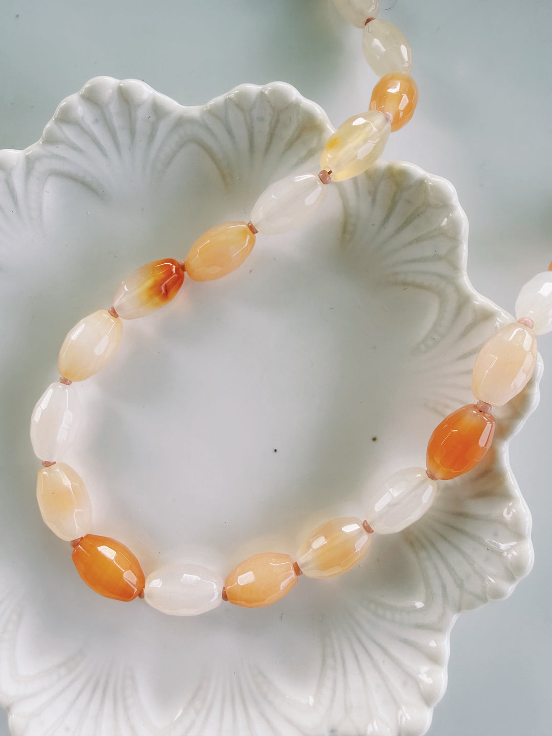 Ombré Stone Necklaces, Vintage Flora