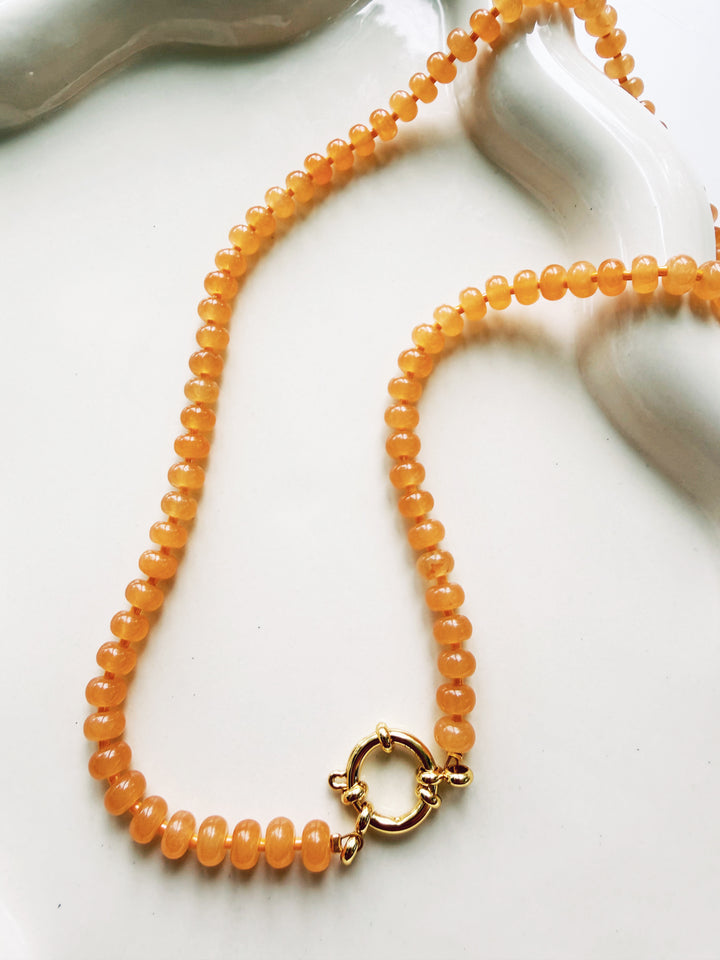 Orange + White Necklaces, Game Day