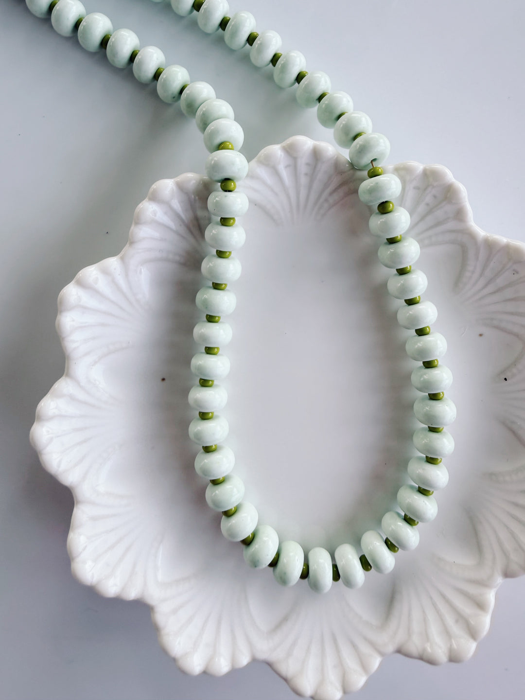 Mint Agate Gemstone Necklace