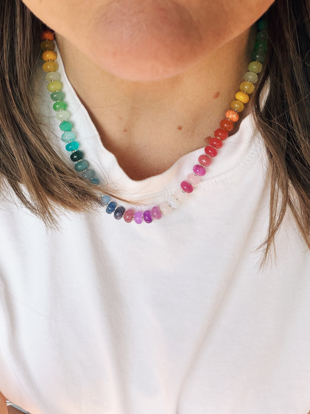 Joy Gemstone and Glass Necklace