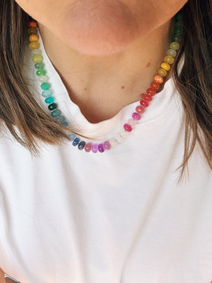 Joy Gemstone and Glass Necklace