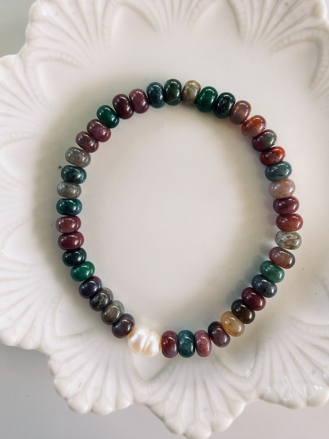 Autumn Gemstone Bracelets, Pearls