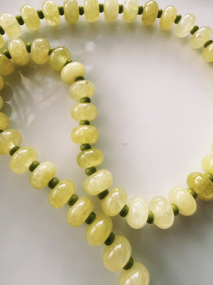 Citron Gemstone Necklace, Sweet Heritage