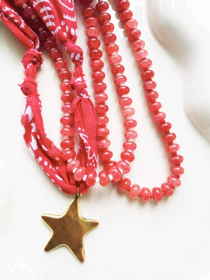 Red + White Necklaces, Game Day