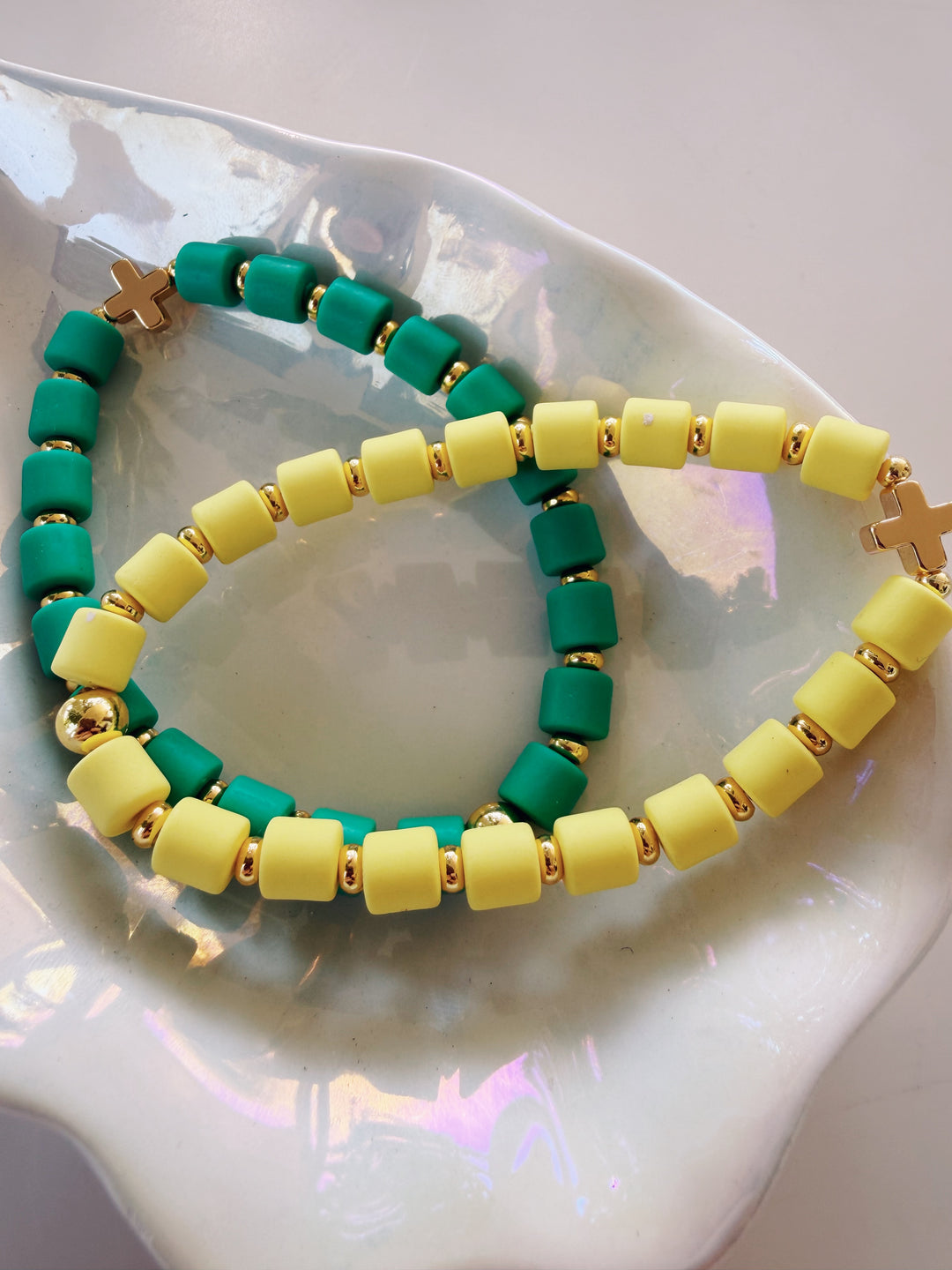 Barrel Cross Bracelet