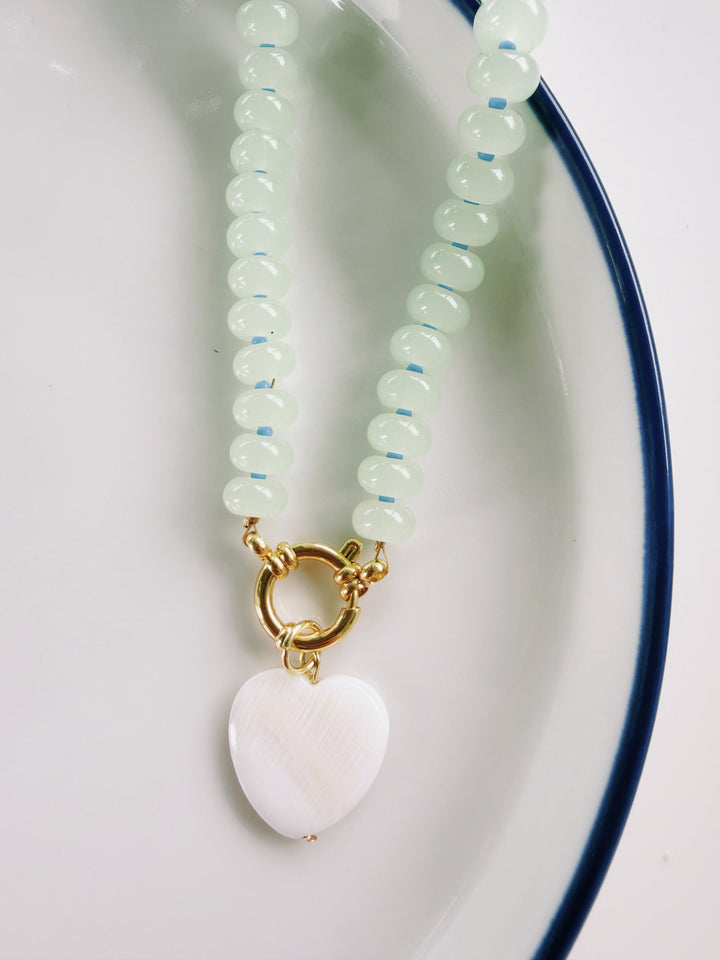 Seafoam Necklace, Bead Girl Summer