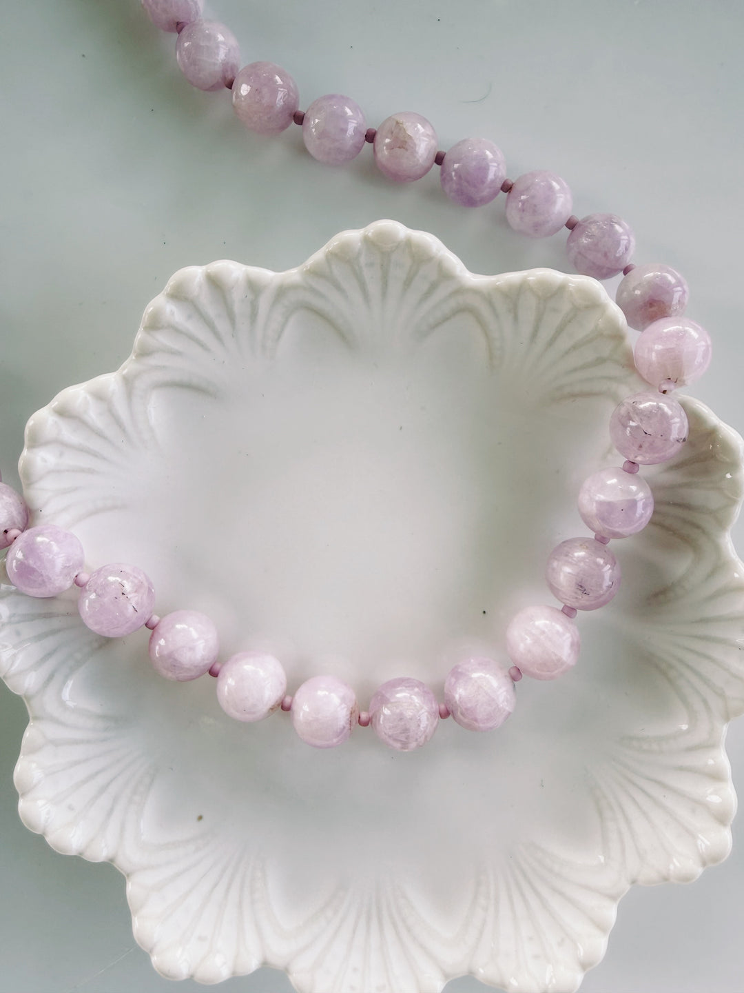 Dusk Stone Necklace, Vintage Flora