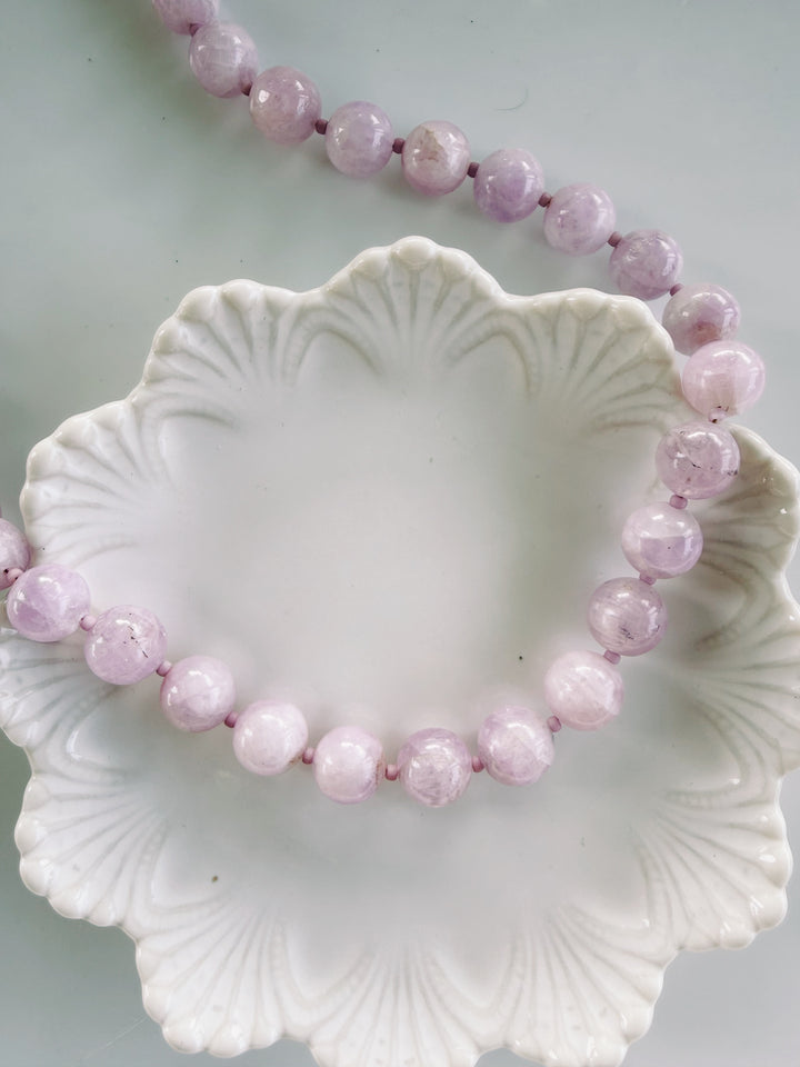 Dusk Stone Necklace, Vintage Flora