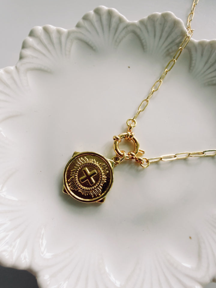Sailor Clasp Necklace with Cross, Daily Grace