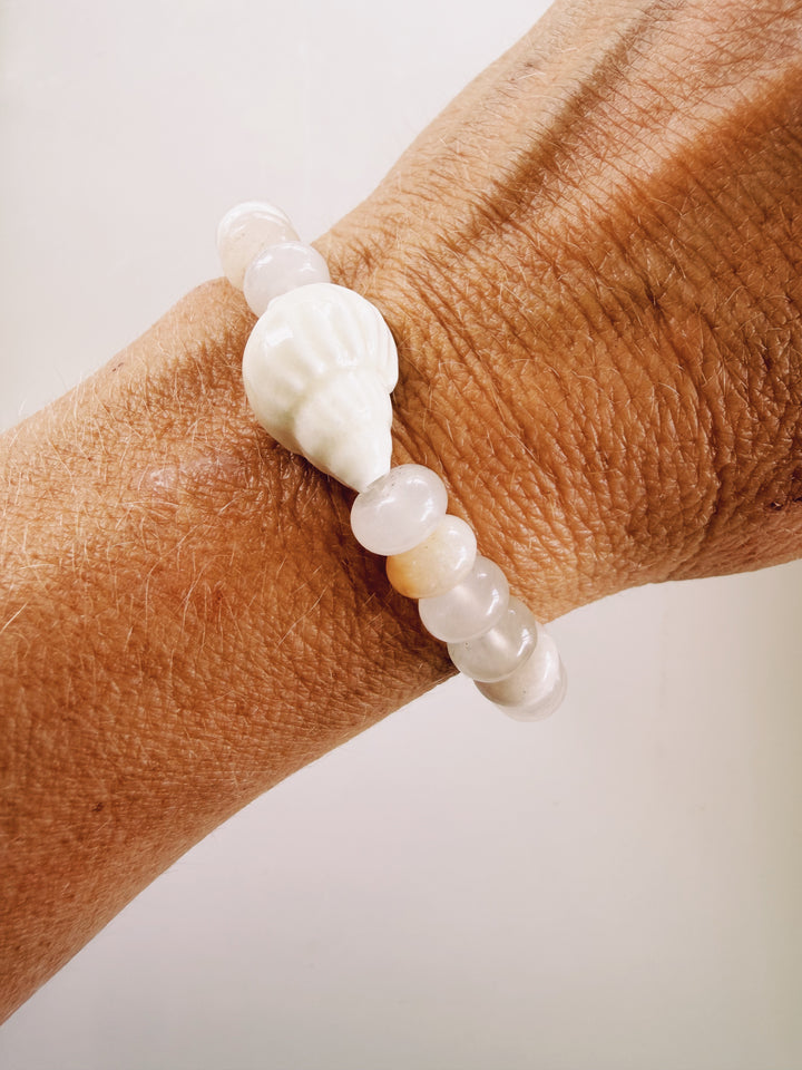 Conch Stone Bracelet, Sunkissed